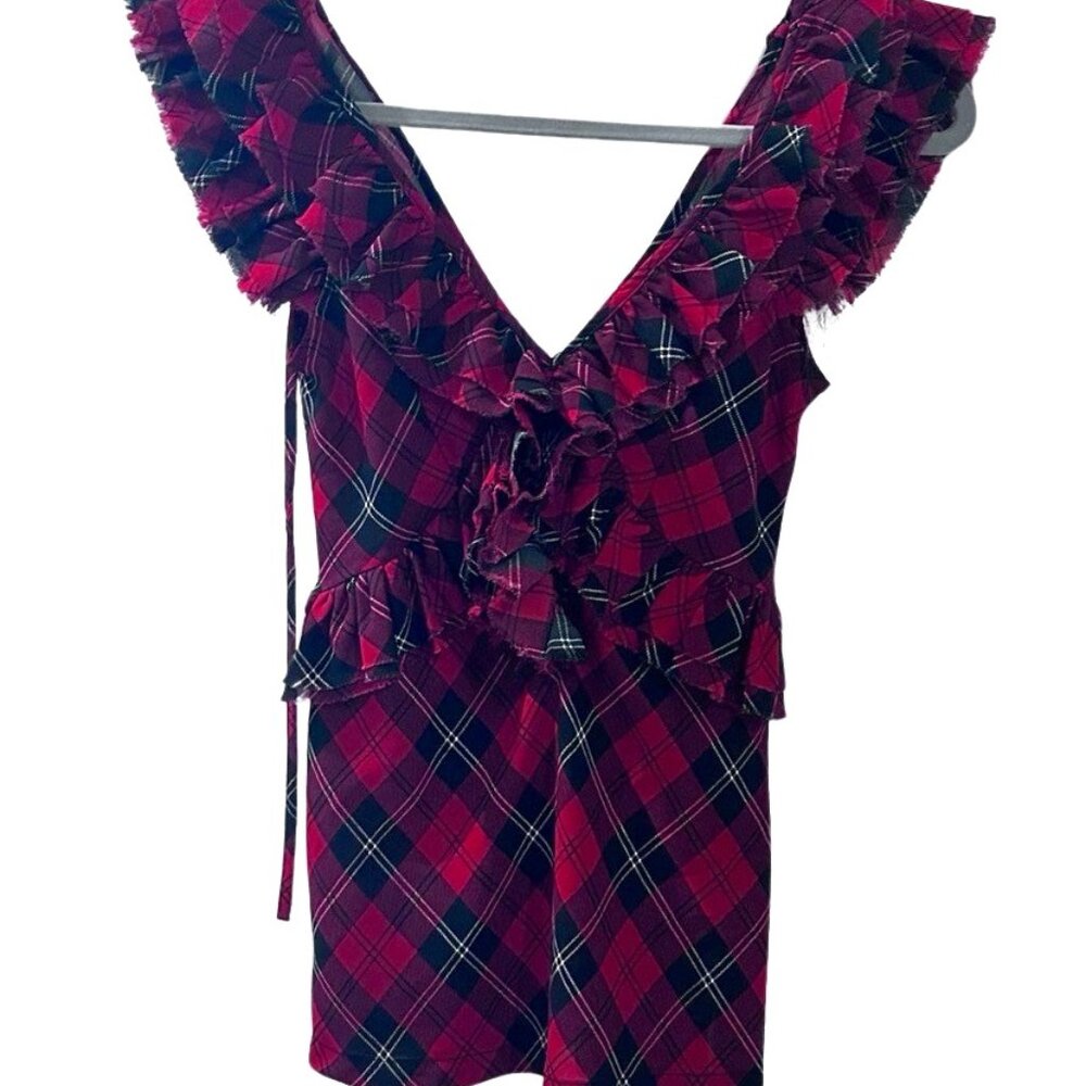 LAUREN RALPH LAUREN plaid top ($75 RETAIL)